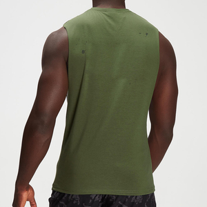 Chaleco Deportivo de Algodón para Hombre, Holgado, de Secado Rápido, Transpirable, de Color Sólido, para Gimnasio, Entrenamiento, Sin Mangas, Informal, 180g - Product Image 4