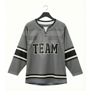 Camiseta de Hockey sobre Hielo Blanca, Tejido de Malla Premium, Unisex, Corte Adulto, Manga Corta, Transpirable, Tallas Grandes, Personalizable para Equipos - Product Image 3