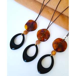 Stylish Resin Necklace with Handcrafted Artistic Pendant for <b>Women</b> for <b>Who</b> <b>Love</b> Unique Jewelry - Product Image 2