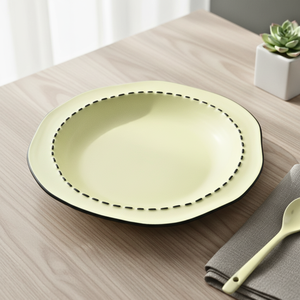 Assiette peu profonde en grès de qualité supérieure 3460890-20, 8 pouces - Product Image 1