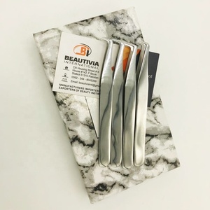 <b>Slim</b> Boot Sustainable Japanese Stainless Steel Pointed Lash Tweezers Strong Grip Private Label <b>Mirror</b> Polish Eyelash Extension - Product Image 1