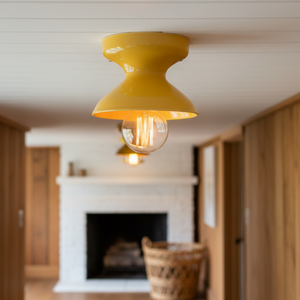 Lámpara <span class=keywords><strong>de</strong></span> <span class=keywords><strong>Techo</strong></span> Amarilla SIMIG, Estilo Macaron, <span class=keywords><strong>para</strong></span> Interiores, Pasillos, Lavanderías, Sótanos y Porches - Product Image 6