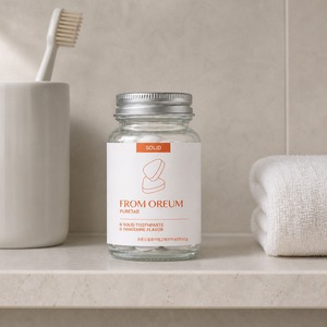 [FROM OREUM] Trousse de Voyage Dentifrice Solide Saveur Mandarine de Jeju 60 Comprimés pour Articles de Toilette Personnels en Voyage - Product Image 2