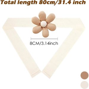 Set di 4 fermacurtain a forma di fiore Boho, semplici ed eleganti fermacurtain a girasole per l'arredamento della camera da letto, set di eleganti fermacurtain. - Product Image 2