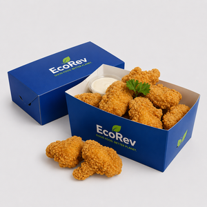Cajas de Cartón Desechables Biodegradables y Ecológicas para Alimentos, Aptas para Comida Rápida como Pollo Frito, Papas Fritas y Hamburguesas, Personalizables - Product Image 4