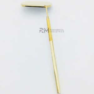 24k Gold Cosmetic Eyelash <b>Mirror</b> 3x Magnification Double Sided Gold-Plated Customized Design Private Label - Product Image 3