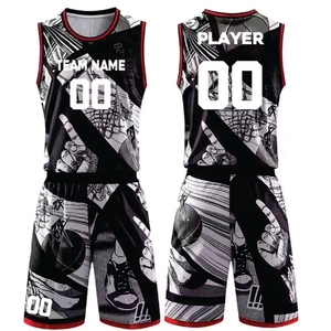 Durable Basket Ball Uniforms for Competitive Matches Lightweight Team Jersey and Shorts Combo - Product Image 6