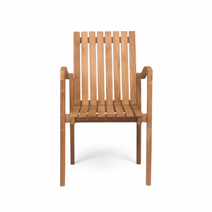 Ensemble de chaises de jardin en teck massif avec finition résistante aux intempéries, sièges confortables, structure robuste pour les espaces extérieurs - Product Image 4