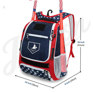 Heavy Duty <b>Baseball</b> Equipment Bag Spacious Kit Bag with Shoe Compartment & <b>Bat</b> Holder Large Storage Kit Bag for <b>Bats</b>, Gloves - Product Image 2