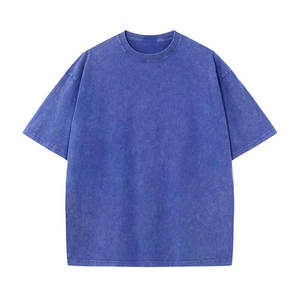 T-shirt oversize streetwear délavé à l'acide pour homme, style vintage personnalisé, fournisseur de t-shirts d'été délavés - Product Image 1