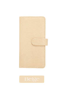 Cartera Compacta Delgada de Piel de Lagarto, Sin Anillas, para Tarjetas, Billetes, Cheques y Pasaportes, Superventas - Product Image 4