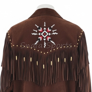 Women Western Style Cowgirl <b>Suede</b> Leather Quality Fringed <b>Jacket</b> Use High Quality Wholesale Leather <b>jackets</b> - Product Image 4