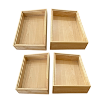 Organisateur de tiroir modulaire en bambou extensible et personnalisable, écologique, pour ustensiles de cuisine, épices, maquillage, cosmétiques