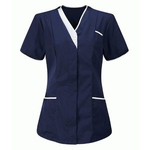 High Quality Release Fashionable Scrubs Uniforms Sets Wholesale Long Trench <b>Pattern</b> <b>Knitted</b> 100% Cotton Anti-Wrinkle Unisex - Product Image 6