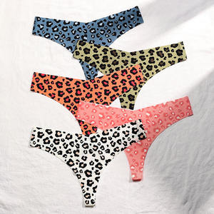 Tendencia 2026: Bragas sexys para mujer con estampado de leopardo, de secado rápido, transpirables, sin costuras, tipo tanga, ropa interior de moda para mujer. - Product Image 3