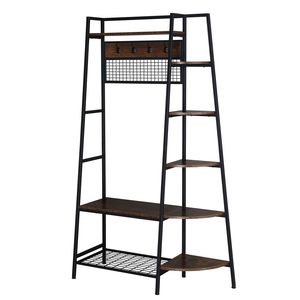 Organizzatore per Armadio Autoportante con Ganci, Scaffali Portaoggetti, Appendiabiti da Ingresso, Panca Portascarpe, Portaoggetti da Appendere Sopra la Porta - Product Image 3