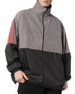 Vêtements de sport coupe-vent respirants pour l'extérieur, veste coupe-vent légère de grande taille avec col à capuche en tissu - Product Image 5