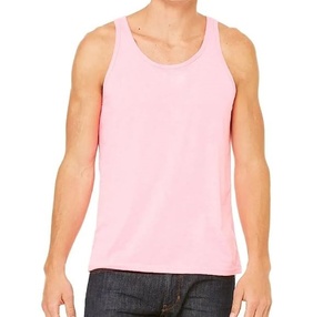 Camiseta sin mangas rosa para hombre, chaleco deportivo de algodón transpirable, ropa de gimnasio, camiseta sin mangas suave, camisetas sin mangas al por mayor, ropa deportiva informal de verano - Product Image 1