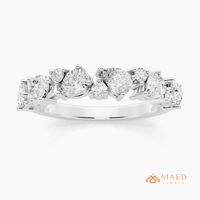 Anillo de Moissanita Plateado con Corte de Pera, Elegante Anillo de Compromiso para Mujer, Joyería de Lujo, Anillo de Moda Estilo NYC, Anillo de Regalo