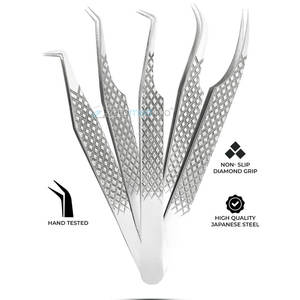 Pince à cils personnalisée à marque privée, outil en acier inoxydable, pince à cils de haute qualité pour les experts en beauté - Product Image 2