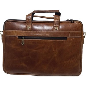 Genuine Leather Sleeve Cover Laptop <b>Case</b> Office Work Business Traveling Messenger Premium Leather Laptops Bag Sleeve - Product Image 2