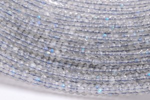 ลูกปัดลาบราดอไรต์สีเทาอ่อนธรรมชาติทรงกลมเจียระไนสำหรับทำเครื่องประดับ สร้อยข้อมือ สร้อยคอ DIY - Product Image 4