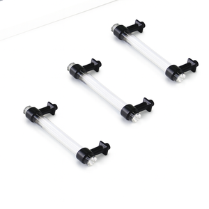 ODM Service Hardware Materials Matte Black Zinc Alloy Handle Clear Acrylic Modern <b>Pull</b> for Kitchen Bathroom Cabinet Design - Product Image 2