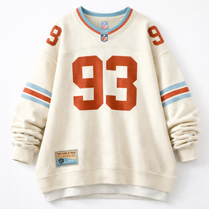 Diseña tu propia sudadera extragrande inspirada en el fútbol americano para tu equipo |   Peso pesado 420–460 GSM |   Fábrica OEM ODM - Product Image 2