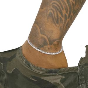 Fashion Jewelry Hip Hop <b>Chain</b> Moissanite Diamond Bracelet 925 Sliver White Gold <b>Cuban</b> <b>Chain</b> - Product Image 2