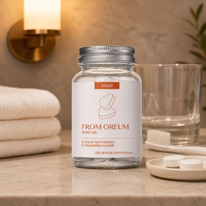[FROM OREUM] Pasta Dental Sólida con Sabor a Mandarina de Jeju, 60 Tabletas para la Rutina Diaria del Cuidado Dental - Product Image 4