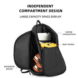 Mochila Deportiva de Nailon con Logotipo Personalizado para Baloncesto y Fútbol, Impermeable, con Cierre de Cremallera Antirrobo, para Viajes, Gimnasio, Equipos Juveniles - Product Image 4