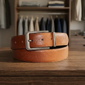 Anatomical Profile Leather Belt Heavy Duty Genuine Leather Belt From Wholesale Supplier Divine International - Product Image 5