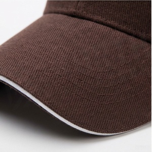 Casquette de baseball marron à 6 panneaux, réglable, unisexe, en sergé de coton, couleur unie, décontractée pour adultes - Product Image 4