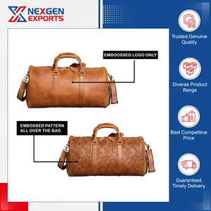 Bolsa de Viaje de Cuero PU Hecha a Mano de Estilo Vintage, Calidad Excepcional, Suministro Directo de Fábrica, para Hombres, para Viajes y Negocios - Product Image 4