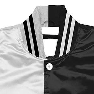 แจ็คเก็ตวาร์ซิตี้ผ้าซาตินคุณภาพสูงแบบกำหนดเองสำหรับผู้ชาย แจ็คเก็ตบาสเก็ตบอลวาร์ซิตี้ชาย ปี 2026 - Product Image 2