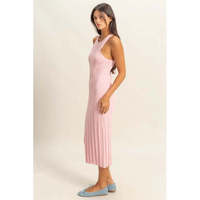 Robe Midi Formelle HYFVE Veloro Rose Pâle Moulante en Maille Côtelée Respirante Taille S 302,29g Expédition Manuelle Variantes Shopify
