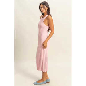 HYFVE Vestido de Punto Acanalado Bodycon Cuello Redondo Variantes Cumplidas a Mano - Product Image 3