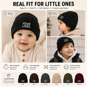 <span class=keywords><strong>Gorro</strong></span> de punto personalizado con logo de oso bordado, cálido para <span class=keywords><strong>invierno</strong></span>, con dobladillo, unisex para hombre, mujer y <span class=keywords><strong>niño</strong></span>, <span class=keywords><strong>gorro</strong></span> de esquí. - Product Image 2