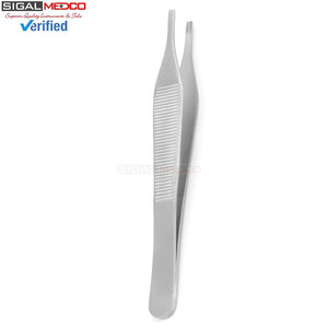 Pinzas para Tejidos Adson Brown 7x7 Dientes 12CM 4.75 Pulgadas, Instrumento Quirúrgico Manual de Acero Inoxidable Premium SIGAL MEDCO SM-SR-0285 CE - Product Image 2