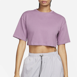 Camisetas Cortas Básicas de Corte Regular para Mujer, Diseño de Última Moda, 100% Algodón, Transpirables, para Todas las Temporadas, en Todos los Colores y Tallas - Product Image 1