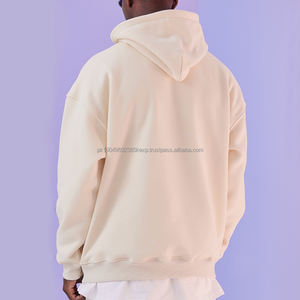 Sweat à capuche en polaire surdimensionné unisexe personnalisé BSCI pour hommes, impression de logo de marque OEM, motif de designer pour la saison hivernale - Product Image 6