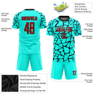 Uniformes de Fútbol Personalizados para Hombre, Secado Rápido, Transpirables, Camisetas de Entrenamiento Lisas, Técnica de Impresión por Sublimación para Entrenamiento en Equipo - Product Image 3