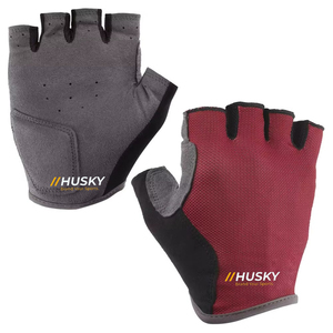 HUSKY SPORTSWEAR Customized Unisex Half Finger Weight Lifting Cycling Shockproof Breathable Microfiber Padded Fingerless Gloves - Product Image 1