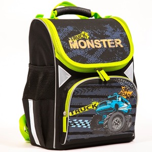 Sac à dos EVA léger pour réduire la charge sur le dos, sac à dos à motif de voiture de dessin animé, sac d'école adapté aux élèves du primaire - Product Image 2