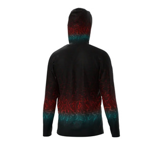 Sudadera con Capucha Unisex de Color Degradado, Impresión por Sublimación, Transpirable, UPF50, Ropa de Pesca, Talla Adulto - Product Image 3