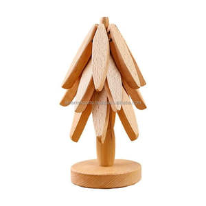 ที่รองแก้วต้นไม้ตั้งแผ่นป้องกันสำหรับหม้ออาหารร้อนและของตกแต่งโต๊ะในครัวสำหรับพื้นที่รับประทานอาหารและพื้นผิวทำอาหาร - Product Image 2