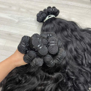 Cabello humano 100% de calidad de doble estirado más vendido, cabello vietnamita crudo, cabello de trama ondulado Natural - Product Image 5