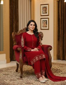 เสื้อคามีซสไตล์ฟาร์ชี ผ้าไหมดิบ คอลเลคชั่นวันอีด - Product Image 6