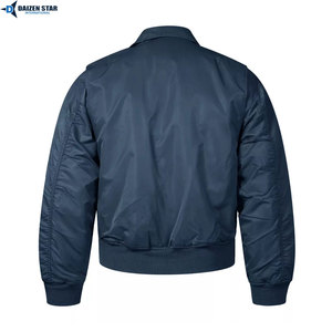 Blouson Bomber Unisexe Léger en Toile de Qualité Supérieure, Col Montant, Teinture Unie, Fabrication Professionnelle, Streetwear, Service OEM - Product Image 2