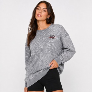 Sweat-shirts 100 % coton délavés pour femmes, coupe-vent, tendance streetwear, services OEM - Product Image 6